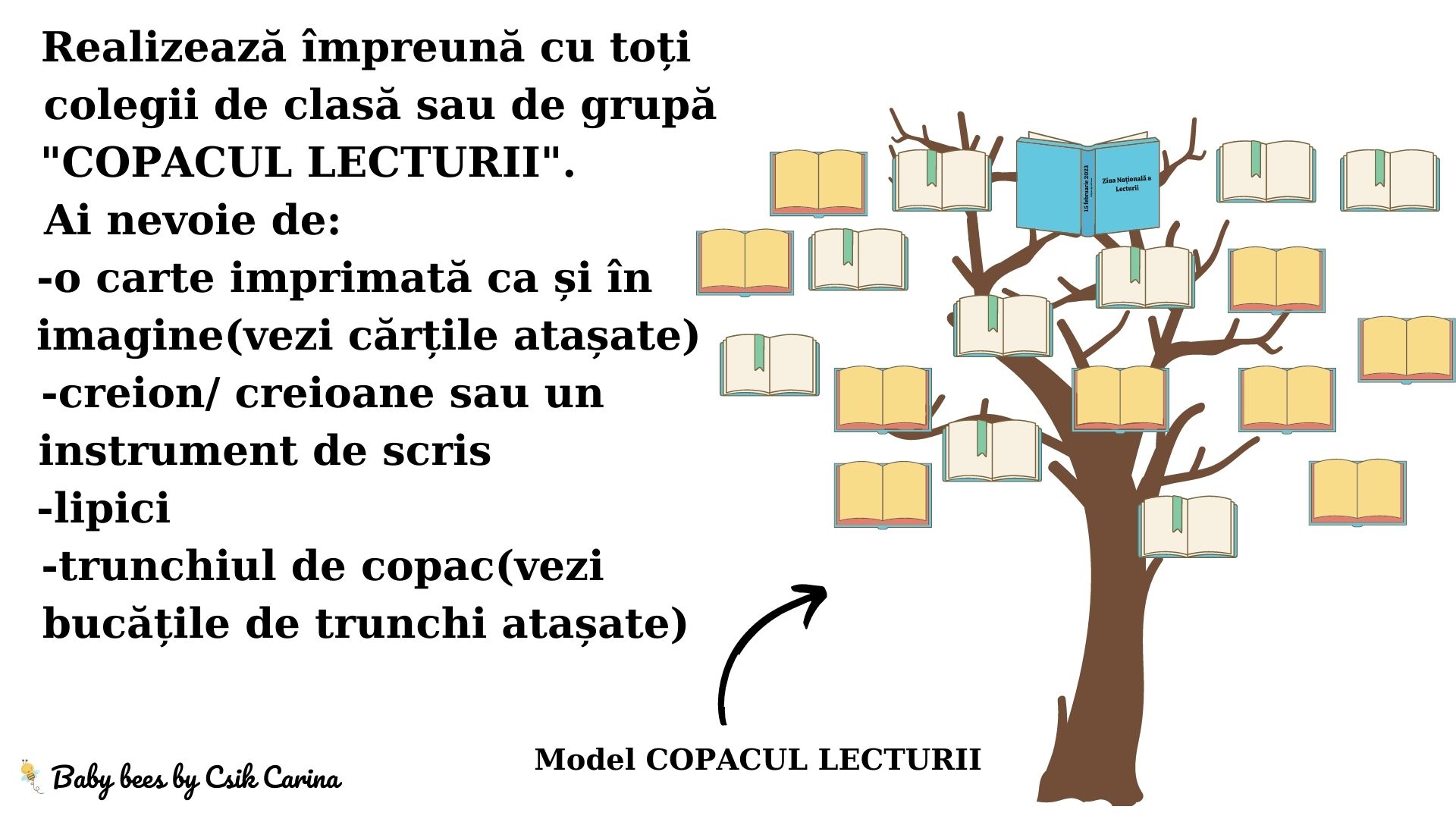 Ziua Națională a Lecturii – Copacul lecturii